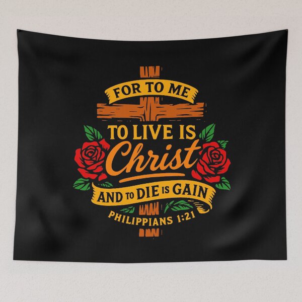 Item preview, Philippians 1:21 To Live Is Christ And To Die Is Gain designed and sold by plushism.