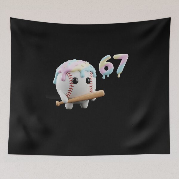 Item preview, Baseball 67 Six Seven Tee Funny Gen Alpha Meme Drip designed and sold by facegm.