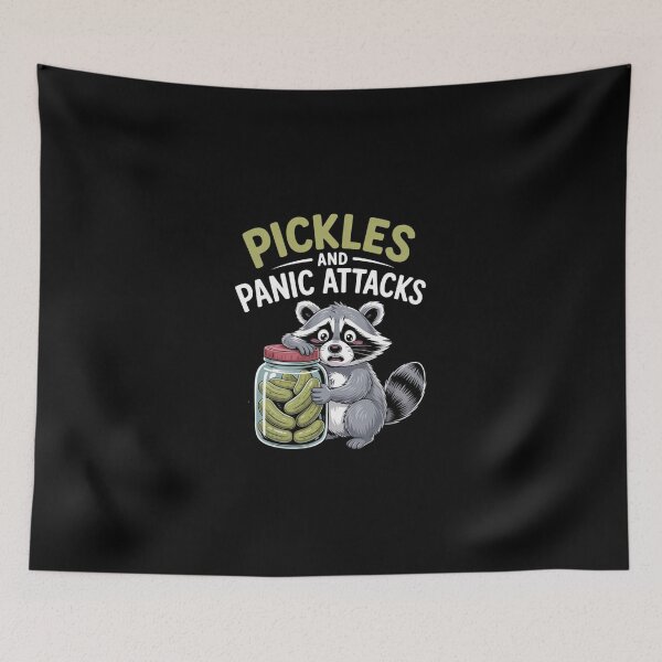 Item preview, Raccoon Pickles And Panic Attacks Mental Health designed and sold by ChristopStano.