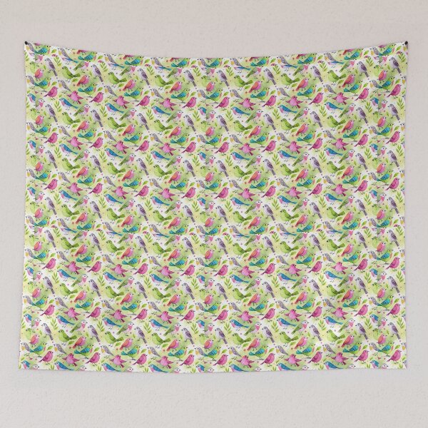 Item preview, Colorful Garden Birds Pattern designed and sold by Lamarcy.