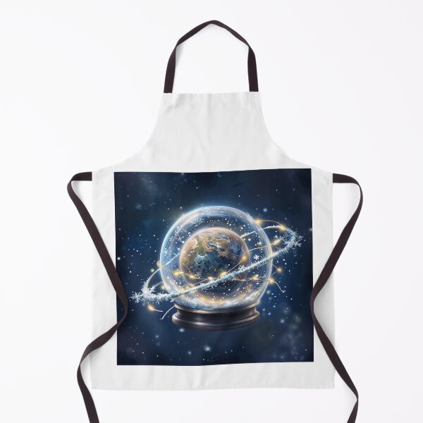 Item preview, Galactic Snow Globe — Cosmic Christmas Planet in Space — Futuristic Holiday Sci-Fi Art designed and sold by SmartyWonders.