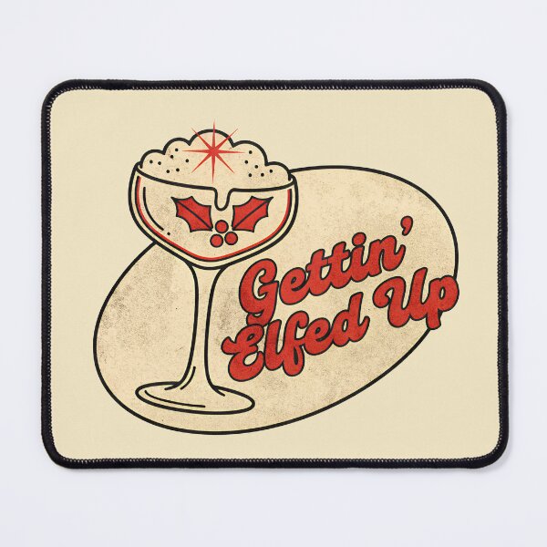 Item preview, Gettin’ Elfed Up Vintage Retro Holiday Party Art designed and sold by Imaginationbeyond.