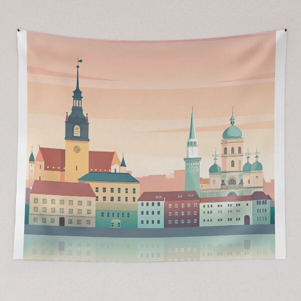 Item preview,  Minimalist skyline of Bratislava designed and sold by paulrommer.