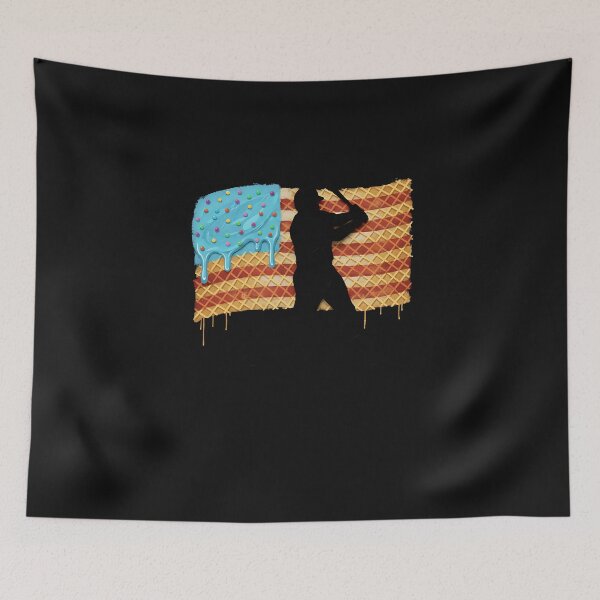 Item preview, Baseball Drip Boys Dripping Ice Cream Baseball American Flag designed and sold by facegm.