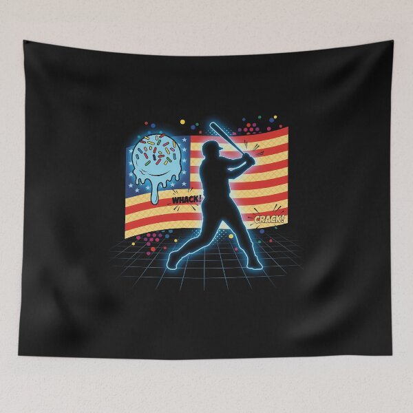 Item preview, Baseball Drip Boys Dripping Ice Cream Baseball American Flag designed and sold by facegm.