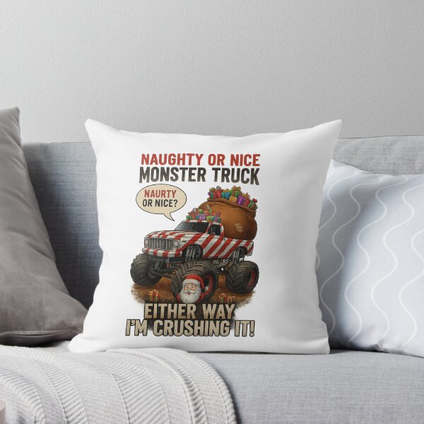 Item preview, Naughty or Nice Monster Truck | Crushing Christmas Fun Design designed and sold by Sitred123.