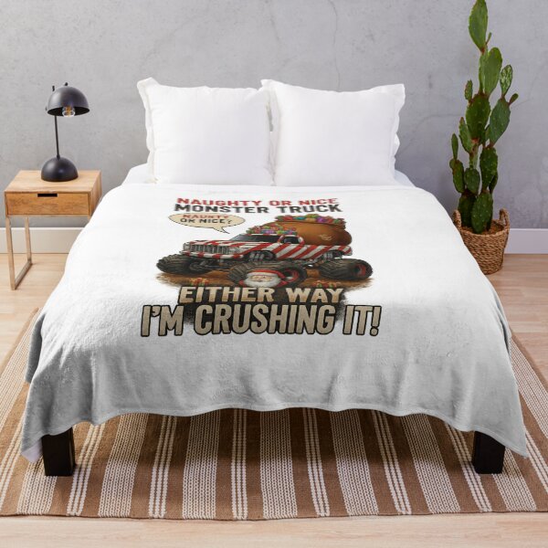 Item preview, Naughty or Nice Monster Truck | Crushing Christmas Fun Design designed and sold by Sitred123.