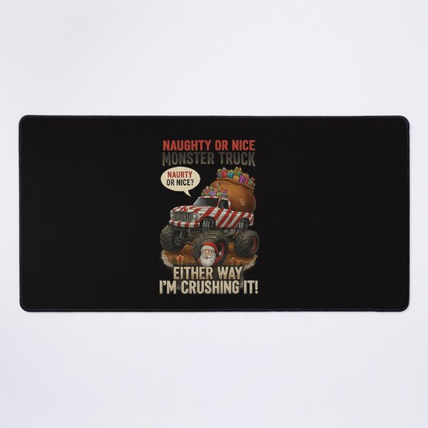 Item preview, Naughty or Nice Monster Truck | Crushing Christmas Fun Design designed and sold by Sitred123.