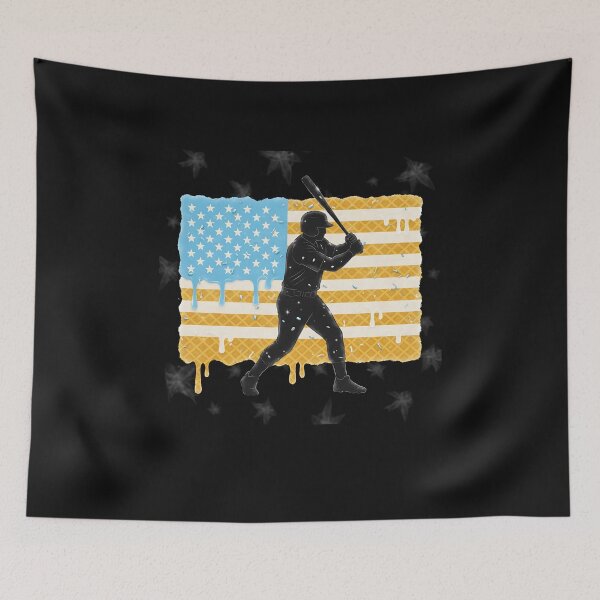 Item preview, Baseball Drip Boys Dripping Ice Cream Baseball American Flag  designed and sold by facegm.