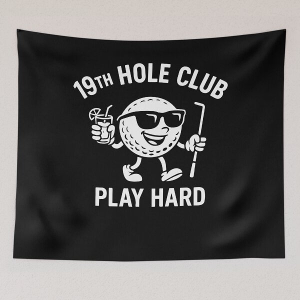 Item preview, Golf Fun Design 19th Hole Club Play Hard designed and sold by LuminOrb.