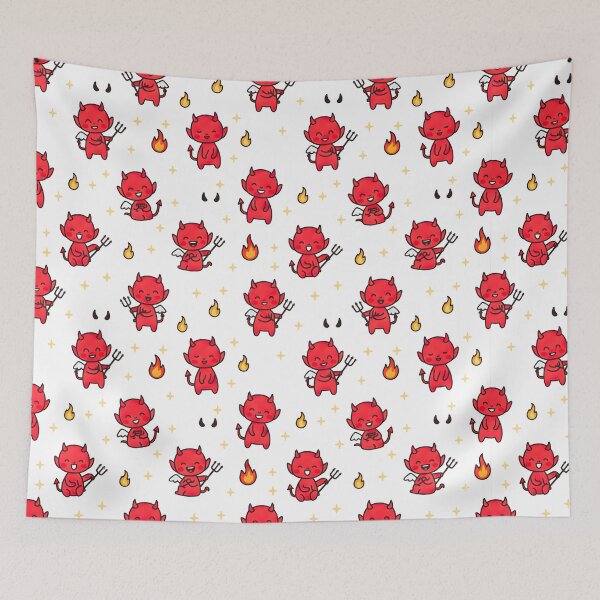 Item preview, A PATTERN OF CUTE AND FUNNY DEVILS designed and sold by infinitearte.