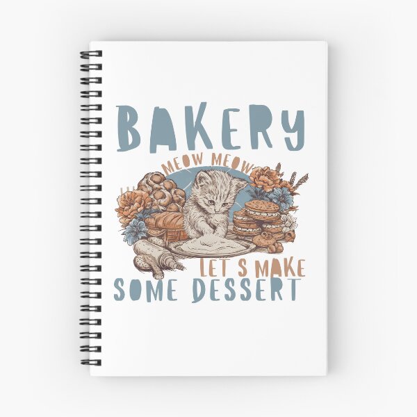 Item preview, Baking cat – meow meow bakery designed and sold by Sunnieth.