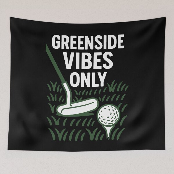 Item preview, Greenside Vibes Only Golf Ball Golfing Fun designed and sold by LuminOrb.