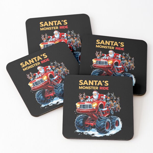 Item preview, Santa's Monster Ride | Red Hot Christmas Monster Truck Design designed and sold by Sitred123.