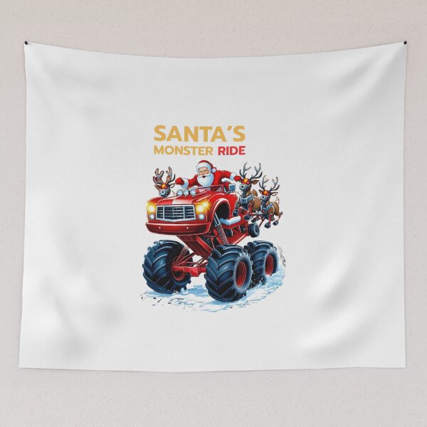 Item preview, Santa's Monster Ride | Red Hot Christmas Monster Truck Design designed and sold by Sitred123.