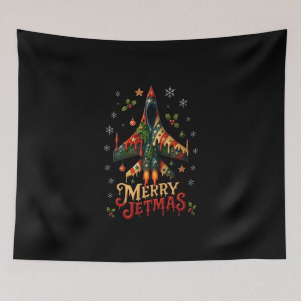 Item preview, Patriotic Christmas Jet with Festive Holiday Lights and Snowflakes designed and sold by love3617.