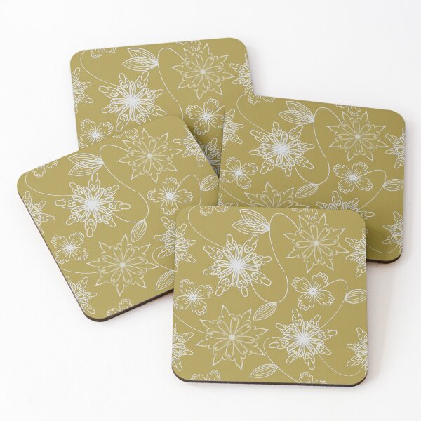 Item preview, Graphic Floral Yellow Golden Seamless Pattern designed and sold by Preeyanc.
