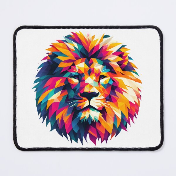 Item preview, a lion in polygon designed and sold by BeAr-tist.
