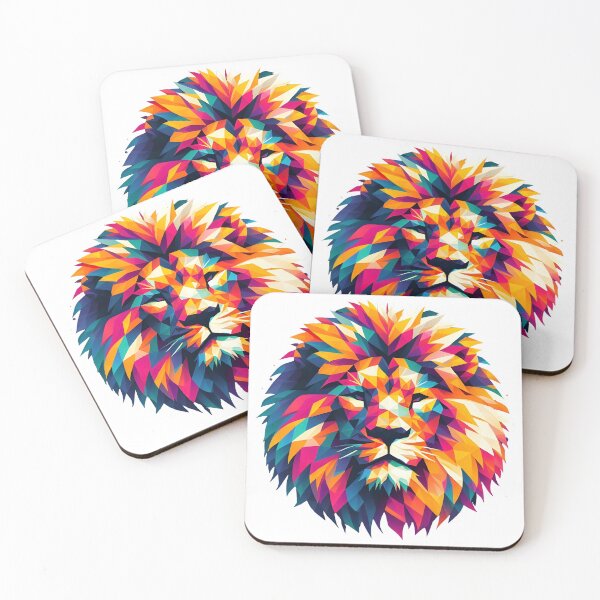 Item preview, a lion in polygon designed and sold by BeAr-tist.