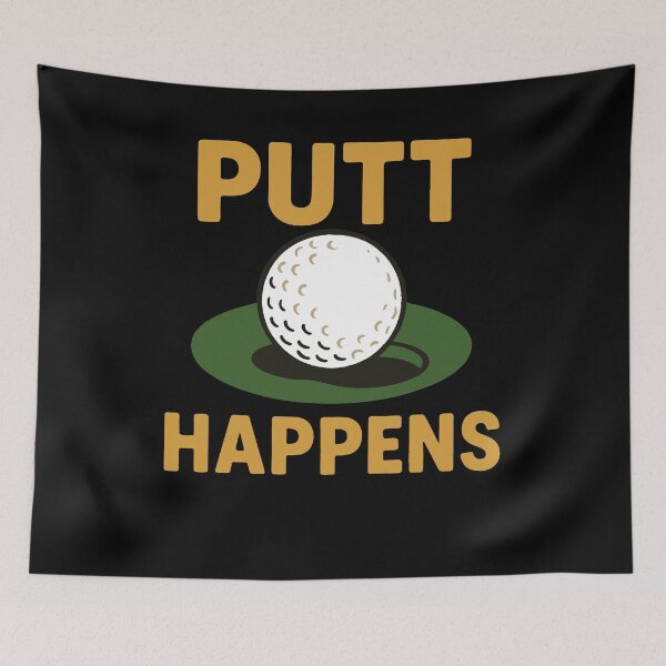 Item preview, Putt Happens Golf Ball Golfer Humor Design designed and sold by LuminOrb.