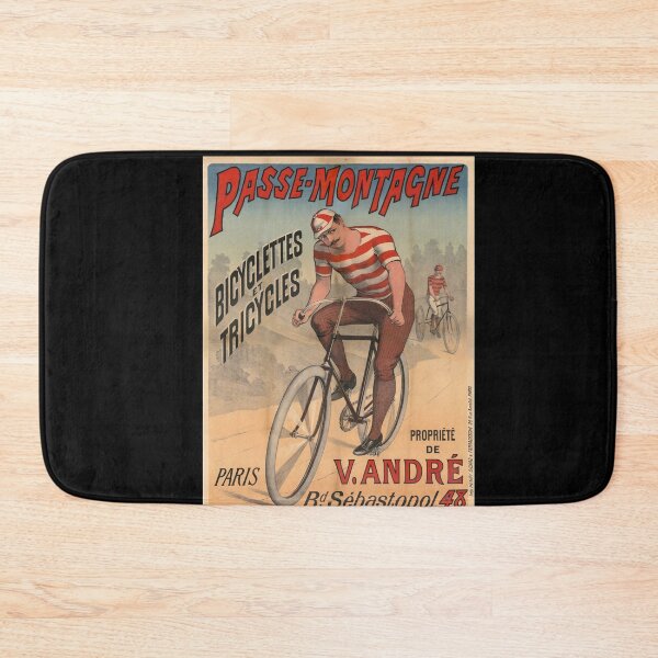 Item preview, Vintage Bicycle Poster | Passe-Montagne by V. André | Paris Art Nouveau Cycling Ad | Antique Print & Wall Art Decor designed and sold by artofuniverse.