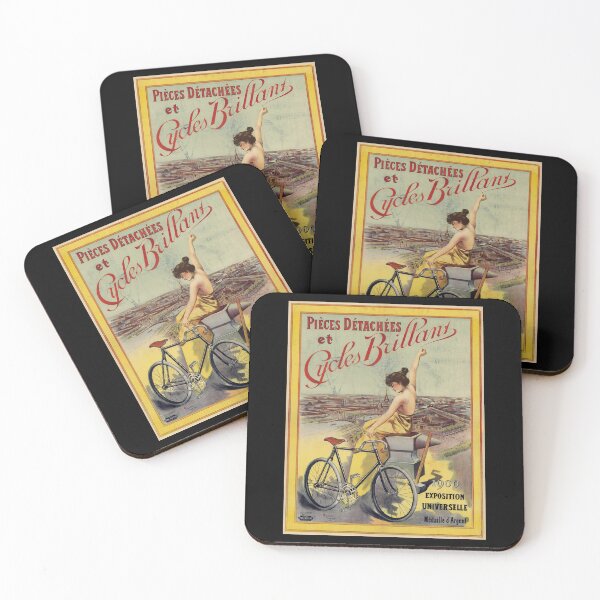 Item preview, Vintage Bicycle Poster | Art Nouveau Style | 1900 Exposition Universelle | Paris | Pièces Détachées & Cycles Brillant designed and sold by artofuniverse.