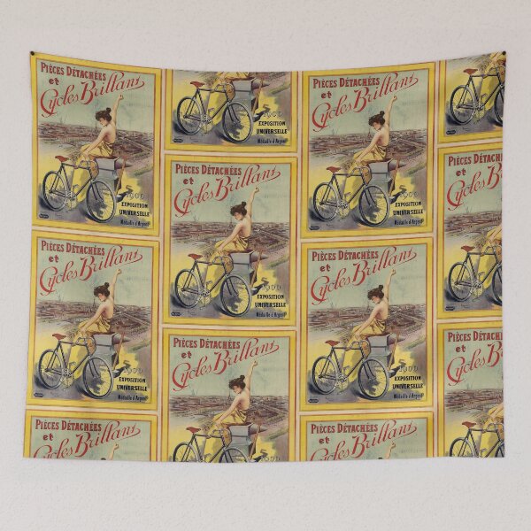 Item preview, Vintage Bicycle Poster | Art Nouveau Style | 1900 Exposition Universelle | Paris | Pièces Détachées & Cycles Brillant designed and sold by artofuniverse.
