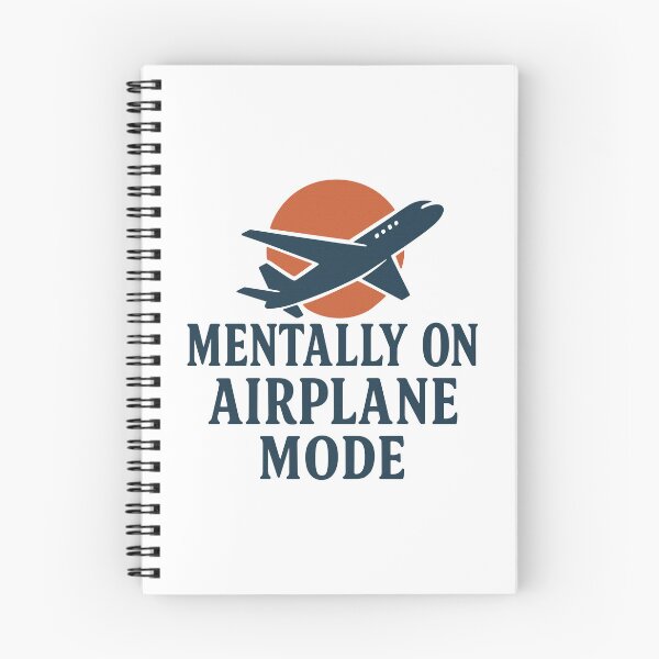 Item preview, Mentally on Airplane Mode – Travel-Inspired Minimalist Quote designed and sold by SnappyPNG.