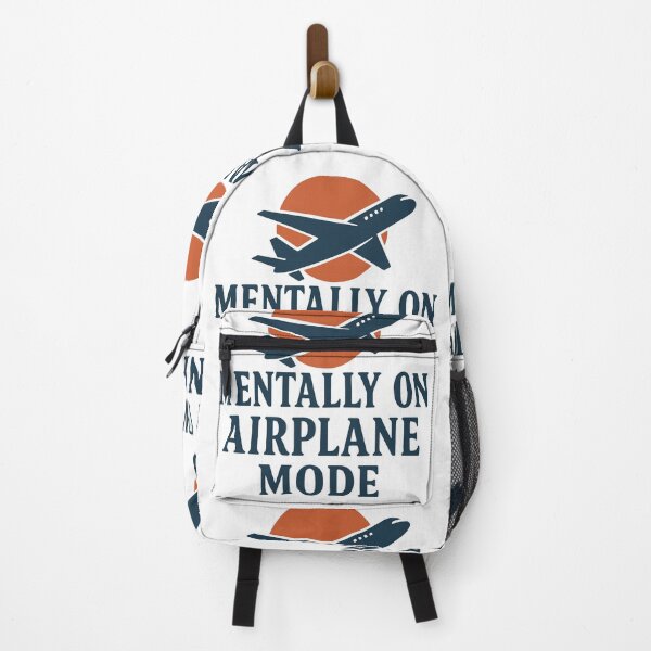 Item preview, Mentally on Airplane Mode – Travel-Inspired Minimalist Quote designed and sold by SnappyPNG.