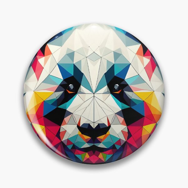 Item preview, a panda in a colorful polygon designed and sold by BeAr-tist.