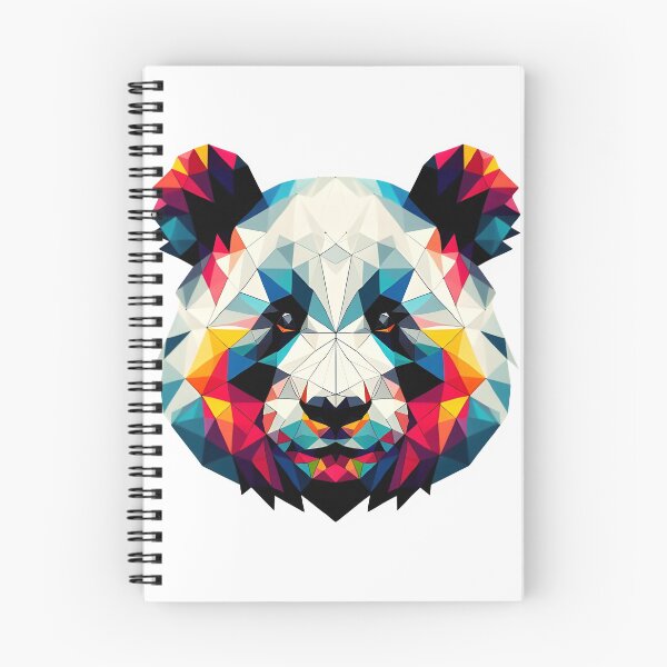 Item preview, a panda in a colorful polygon designed and sold by BeAr-tist.