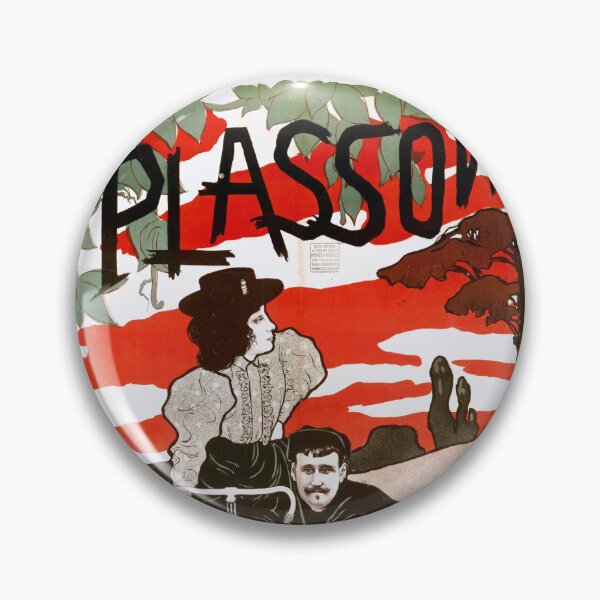 Item preview, Vintage Art Nouveau Poster | Plasson Cycles by Manuel Robbe | Bicycle Advertisement & Elegant Design designed and sold by artofuniverse.