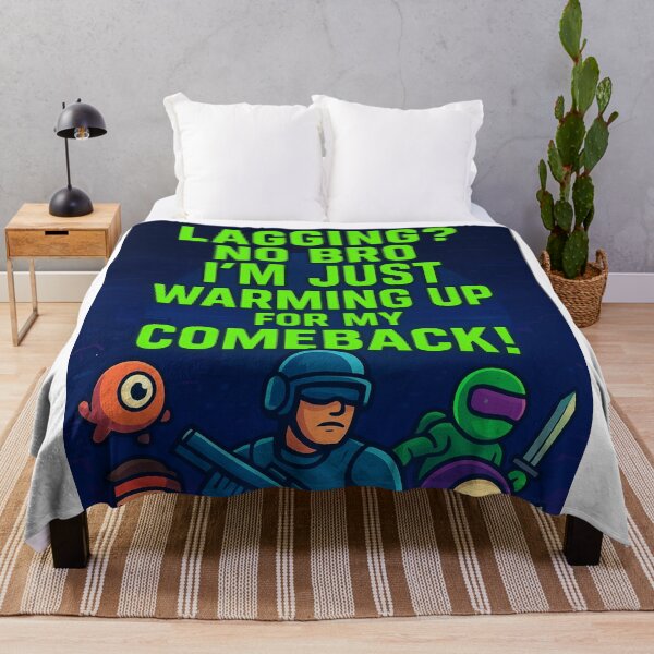 Item preview, Lagging? No Bro — I’m Just Warming Up For My Comeback!" Funny Gaming Hero T-Shirt designed and sold by LatestDesign95.
