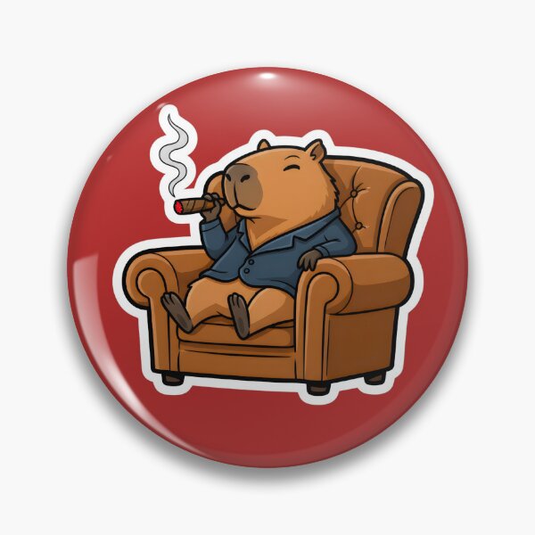 Artikelvorschau, EIN LUSTIGER CARTOON CAPIBARA RAUCHEN entworfen und verkauft von infinitearte.