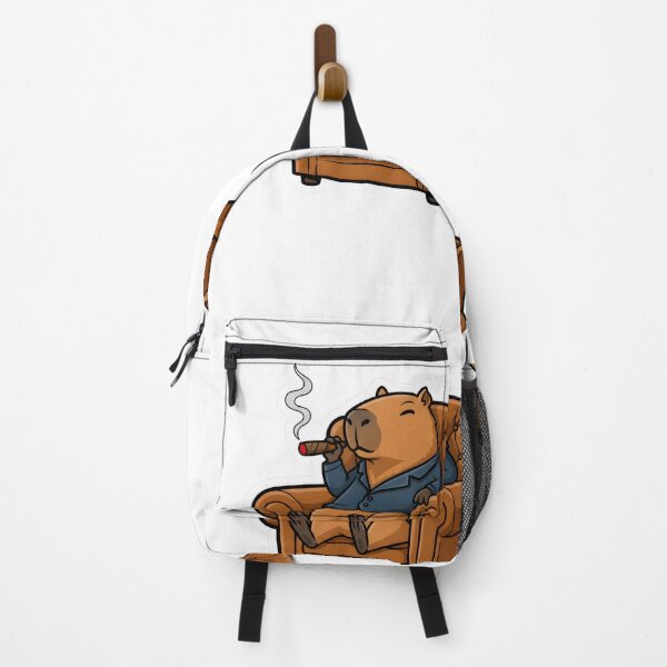 Item preview, A FUNNY CARTOON CAPIBARA SMOKES designed and sold by infinitearte.