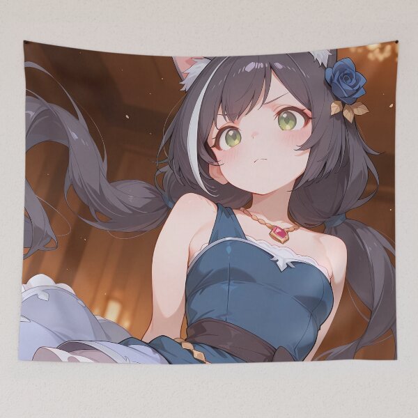Item preview, Kyaru Elegant Blue Dress Princess Connect Game Anime Girl designed and sold by thedarvills.