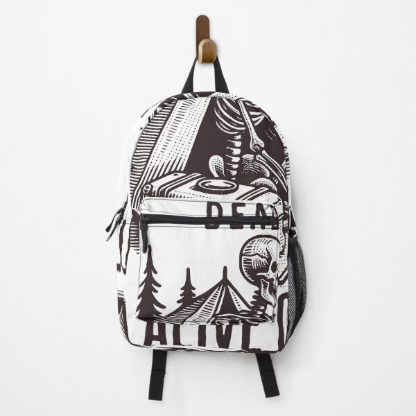 Item preview, “Dead Inside, Alive Outside” Skeleton Camping Design designed and sold by Graphic Botique.