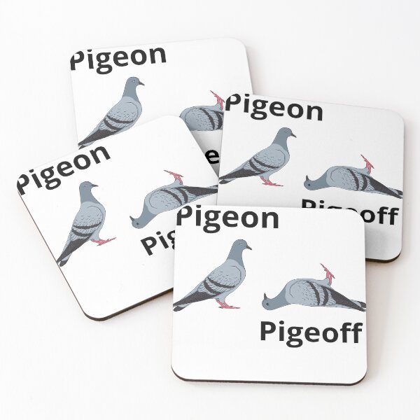 Item preview, A pigeon here. A pigeoff there. For fans of birb memes! designed and sold by AnaPixMar.