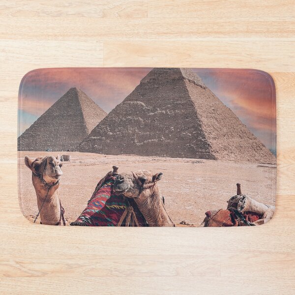 Item preview, Camels in front of the Pyramids of Giza designed and sold by Mauswohn.