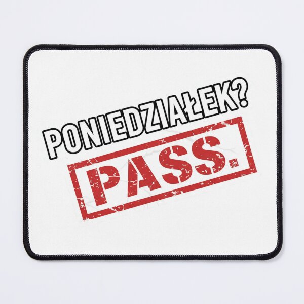Item preview, Poniedziałek? Pass designed and sold by PunchText designs.