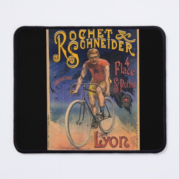 Item preview, Vintage Rochet & Schneider Bicycle Poster | Art Nouveau Style | Vibrant Colors | French Cycling History designed and sold by artofuniverse.