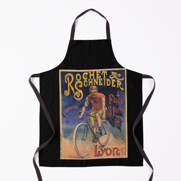 Aperçu de l'œuvre affiche de vélo vintage Rochet & Schneider | Style Art Nouveau | Couleurs vibrantes | Histoire du cyclisme français créée et vendue par artofuniverse.