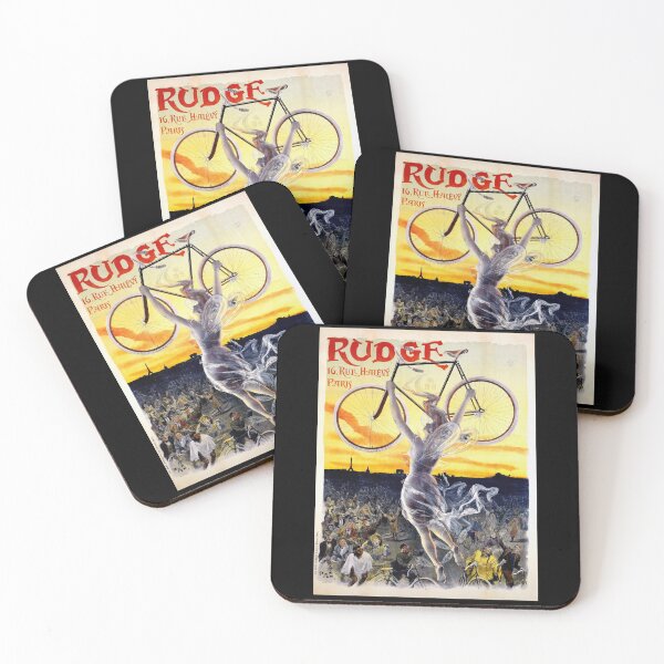 Item preview, Vintage Rudge Bicycle Poster | Art Nouveau Style | Parisian Elegance & Empowerment | 19th Century Cyclist Advertisement designed and sold by artofuniverse.