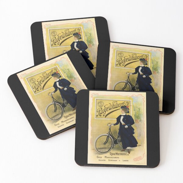 Item preview, Vintage Bicycle Art Poster | Rudge-Whitworth Ltd. | Art Nouveau Style | Women's Cycling & Fashion from the Early 1900s designed and sold by artofuniverse.