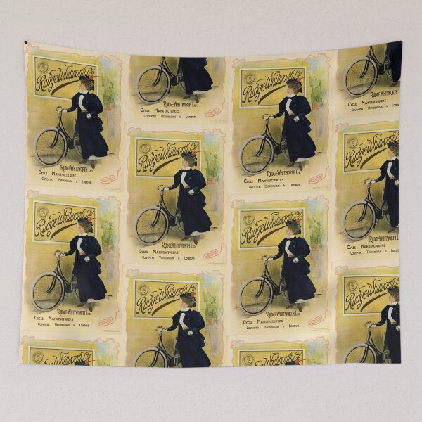Item preview, Vintage Bicycle Art Poster | Rudge-Whitworth Ltd. | Art Nouveau Style | Women's Cycling & Fashion from the Early 1900s designed and sold by artofuniverse.