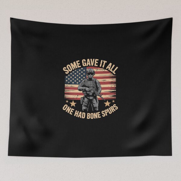 Item preview, Some Gave It All One Had Bone Spurs Veterans Us Flag designed and sold by ChristopStano.