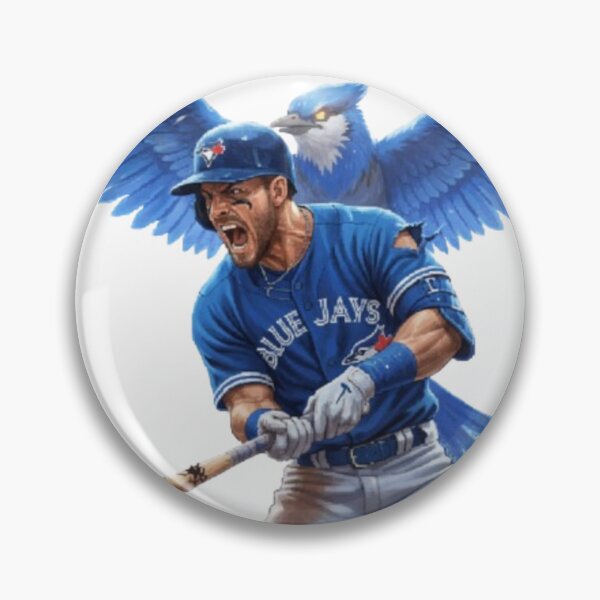 Item preview, Fierce Blue Jays Warrior – Battle Swing Art with Powerful Blue Jay Spirit Bird designed and sold by Gurjeetpixelart.