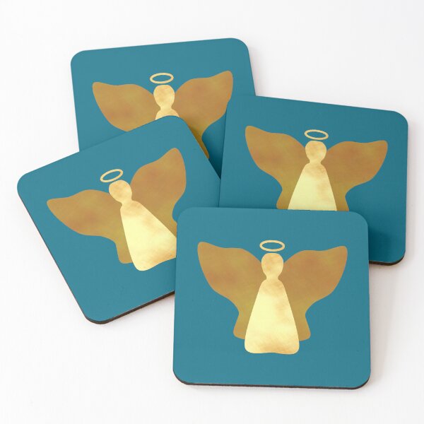Item preview, Golden Angel on blue - Calm, Sensory-Friendly designed and sold by CreaTwinkles.