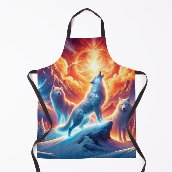 Item preview, Wolves of Fire and Ice – Guardians of the Spiritual Sun designed and sold by Tommandjerry.