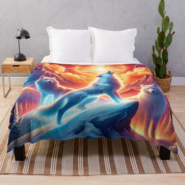 Item preview, Wolves of Fire and Ice – Guardians of the Spiritual Sun designed and sold by Tommandjerry.